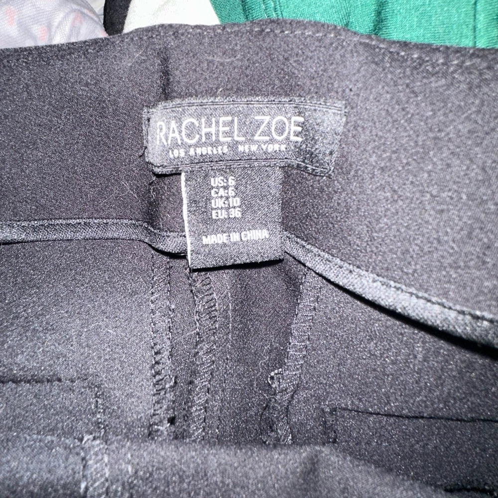 Rachel Zoe work pants pull on. No buttons. Size 6